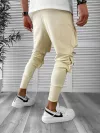 Pantaloni de trening cargo, bej , conici Y090 19-4