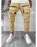 Pantaloni de trening cargo, crem, conici Y256 P20-2.2