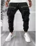 Pantaloni de trening cargo, negri, conici Y256 33-1.1