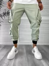 Pantaloni de trening cargo, verzi, conici Y512 14-4