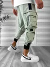 Pantaloni de trening cargo, verzi, conici Y512 14-4