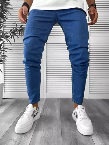 Blugi barbati conici albastri 12951 B15-1.1