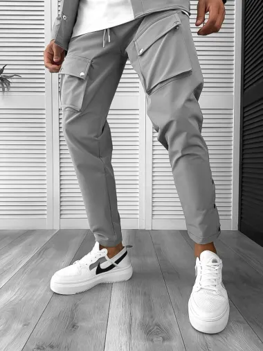 Trening barbati slim fit gri 6050 P19-2.2