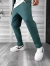 Trening barbati slim fit verde Pantaloni + Hanorac K018 P20-7