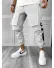 Pantaloni de trening cargo, gri, conici Y359 20-3