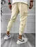 Pantaloni de trening cargo, crem, conici Y302 20-3