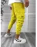 Pantaloni de trening cargo, mustar, conici Y101 P20-4.3