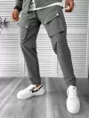 Trening barbati slim fit gri inchis 6050 D10-4