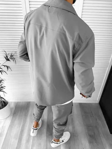 Trening barbati slim fit gri inchis 6049 O1-4.3