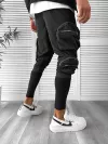 Trening barbati slim fit negru Pantaloni + Hanorac 12948 O3-3.1