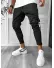 Pantaloni de trening cargo, negri, conici K526 40-1.2