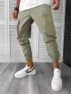 Pantaloni de trening cargo, kaki, conici Y410 14-5