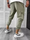 Pantaloni de trening cargo, kaki, conici Y410 14-5