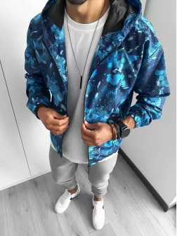 Geaca barbati de toamna cu imprimeu din fas subtire 12174 P20-4.1