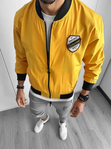Geaca barbati de toamna mustar din fas subtire 12334 N2-5.1 , 6.1