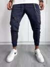 Pantaloni de trening bleumarin 12919