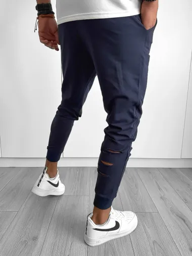 Pantaloni de trening bleumarin 12919 P20-2.1