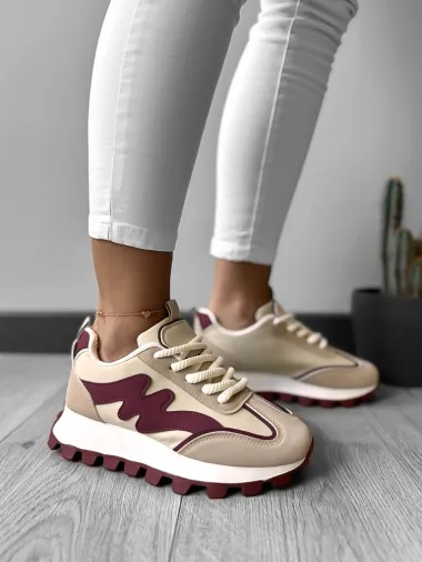 Adidasi dama casual bej LA230 T53-2