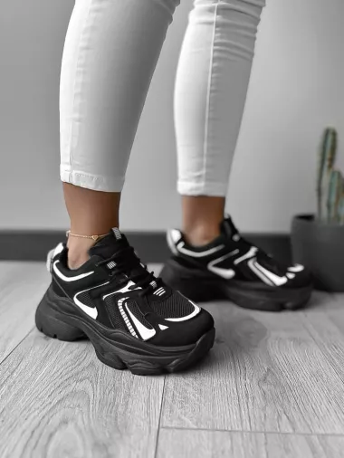 Adidasi dama casual negri LA235 T4-2