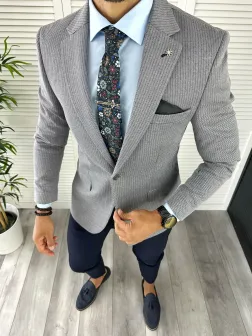 Sacou barbati slim fit 12843 D6-3.3