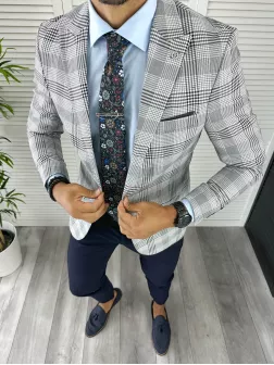 Sacou barbati slim fit 12846 18-4
