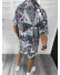Compleu de vara camasa imprimeu + pantaloni 12832 79-3