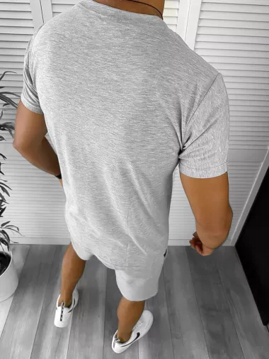 Trening barbati gri deschis pantaloni + tricou 10590 D3-4.3