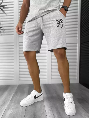 Trening barbati gri deschis pantaloni + tricou 10590 D3-4.3