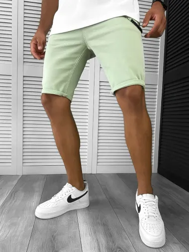 Blugi barbati scurti conici verzi 12800 B13