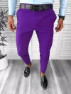 Pantaloni barbati eleganti regular fit mov B1734 E 24-1~