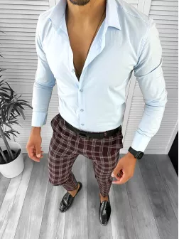 Tinuta barbati smart casual Pantaloni + Camasa 12707 Tinuta barbati smart casual Pantaloni + Camasa 12707
