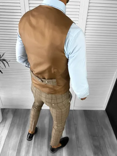 Compleu barbati maro Vesta + Pantaloni B1452 29-1