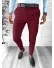 Pantaloni barbati eleganti regular fit grena B1769 60-3 E~