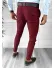 Pantaloni barbati eleganti regular fit grena B1769 60-3 E~