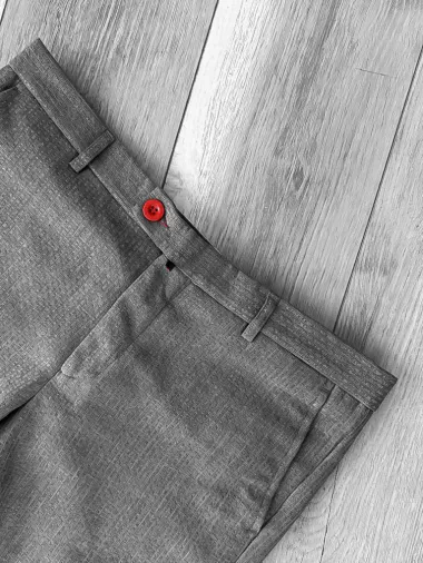 Pantaloni barbati eleganti regular fit gri B1769 114-3