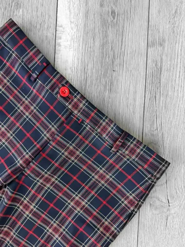 Pantaloni barbati eleganti regular fit carouri B1822 i7-4.1