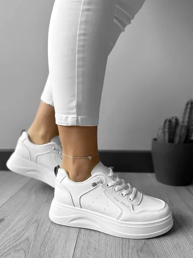 Adidasi dama casual albi 555 T5-1