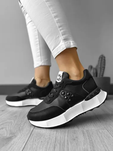 Adidasi dama casual negri A01 T7-3