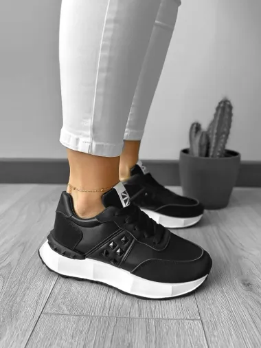 Adidasi dama casual negri A01 T7-3