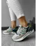 Adidasi dama casual bej cu verde K01 N6-2