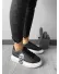 Adidasi dama casual negri cu talpa alba FCL709 N13-2
