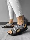 Sandale dama negre W02 A29-2