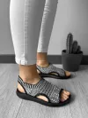 Sandale dama negre W02 A29-2