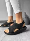 Sandale dama negre W06