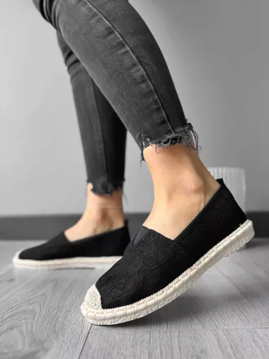 Espadrile dama casual negre A031