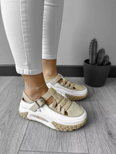 Sandale dama bej CL2409 T4-3