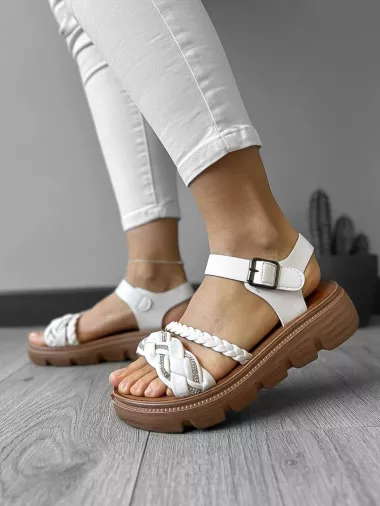 Sandale dama albe CL2411 N8-2