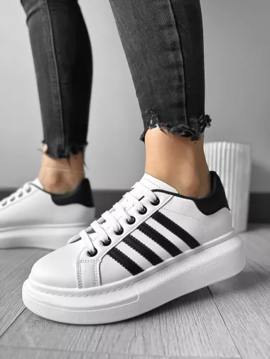 Adidasi dama casual albi 6622 N17-1