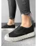 Espadrile dama casual negre Y601 T55-2