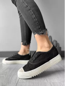 Espadrile dama casual negre Y601 A24-1